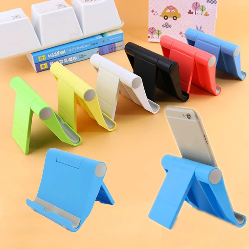 10pcs/lot Universal table stand Phones Accessories colorful tablet lazy holder for iphone Samsung Mobile phone pad Back Cover |