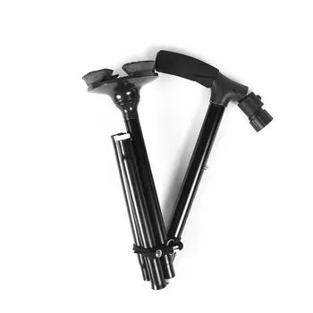 

Walking Sticks For Hiking Stick for Walking Pivoting Quad Base Folding Cane with Adjustable LED Light and Cushion Handle
