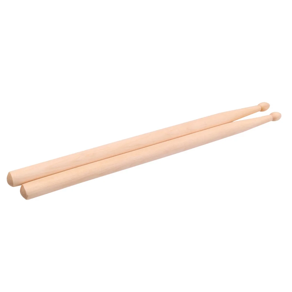 

Oval shaped wooden 1 Pair 5A Maple Wood Drumsticks For Boys Girls Kids Musical Gift 295x14mm