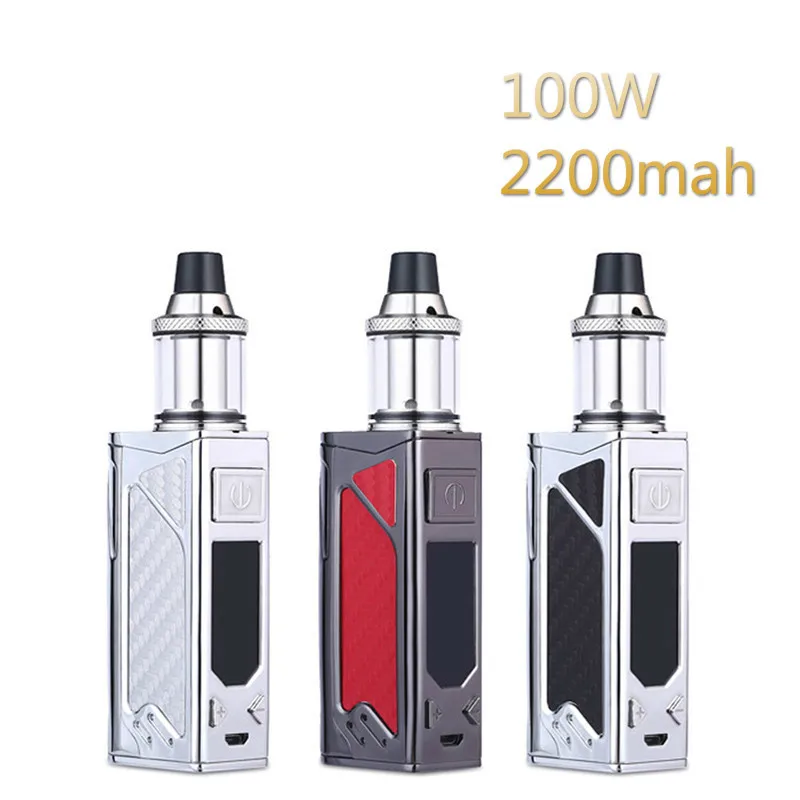 Original 100W electronic cigarette kit box mod 2200mah evaporator smoke vaper vape pen Huge vaporizer e-cigarettes hookah kits Original 100W electronic cigarette kit box mod 2200mah evaporator smoke vaper vape pen Huge vaporizer e-cigarettes hookah kits