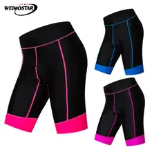 Weimostar велосипедные шорты Для женщин гель площадку ударопрочный дорога горный велосипед шорты трусики ciclismo летом езда плотно велосипедные шорты