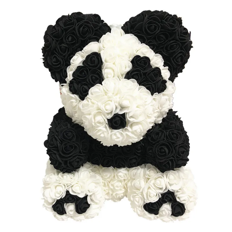 Искусственные из ПЭ Роза панда свадебный подарок подруге юбилей ручной работы подарок на день Святого Валентина