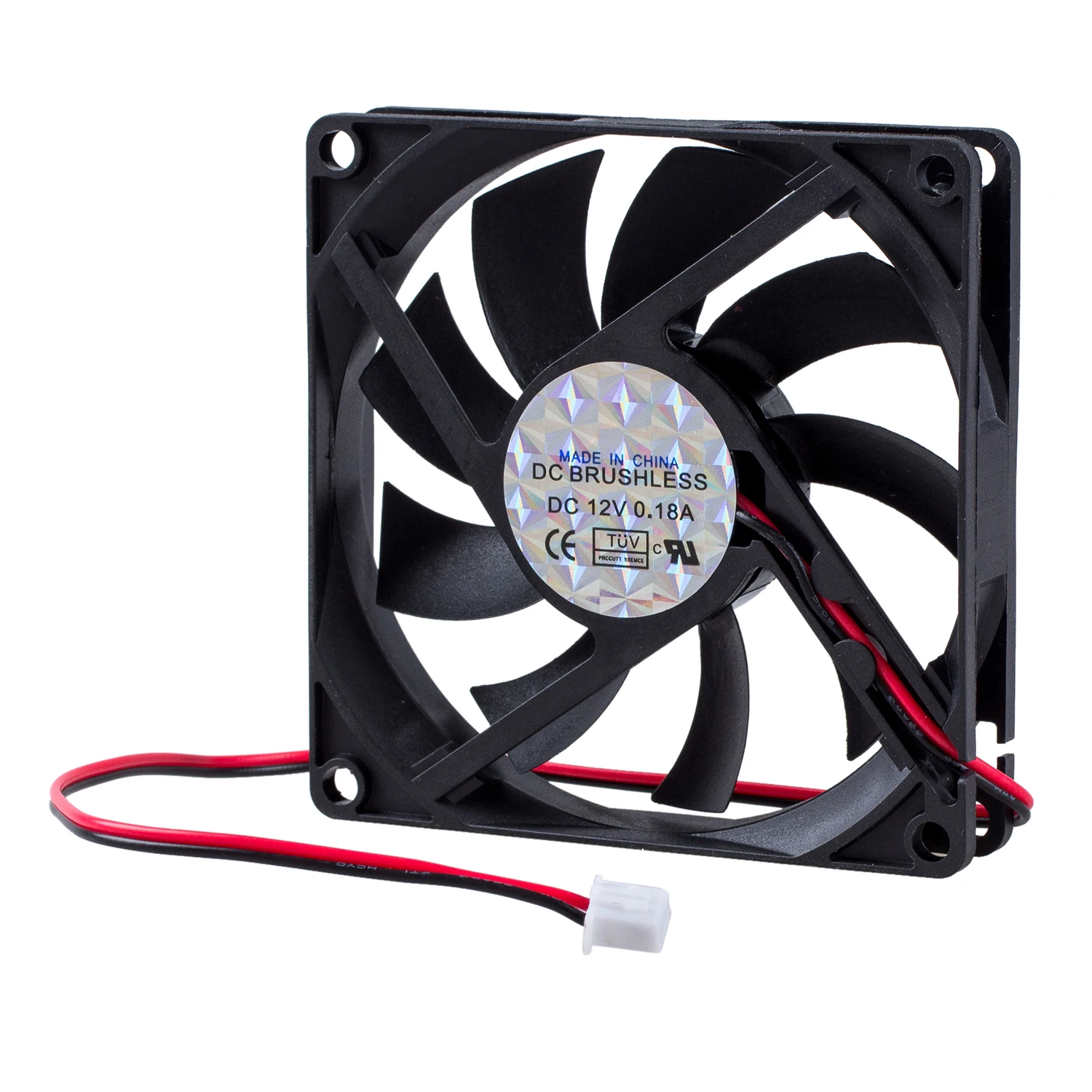 DC 12V 0.18A 2 контактный разъем ПК чехол Вентилятор охлаждения 80x80 мм|Вентиляторы| |
