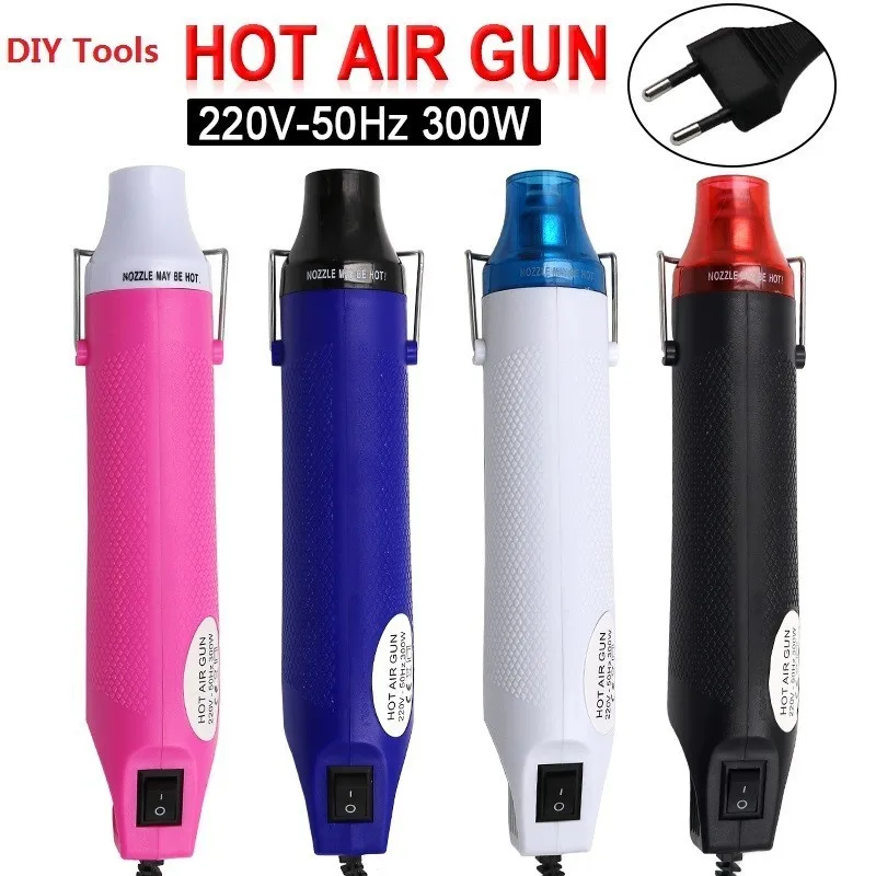 

1PCS DIY Tool Heat Gun 220V DIY Using Heat Gun Electric Power Tool Hot Air 300W Temperature Gun with Supporting Seat Shrink