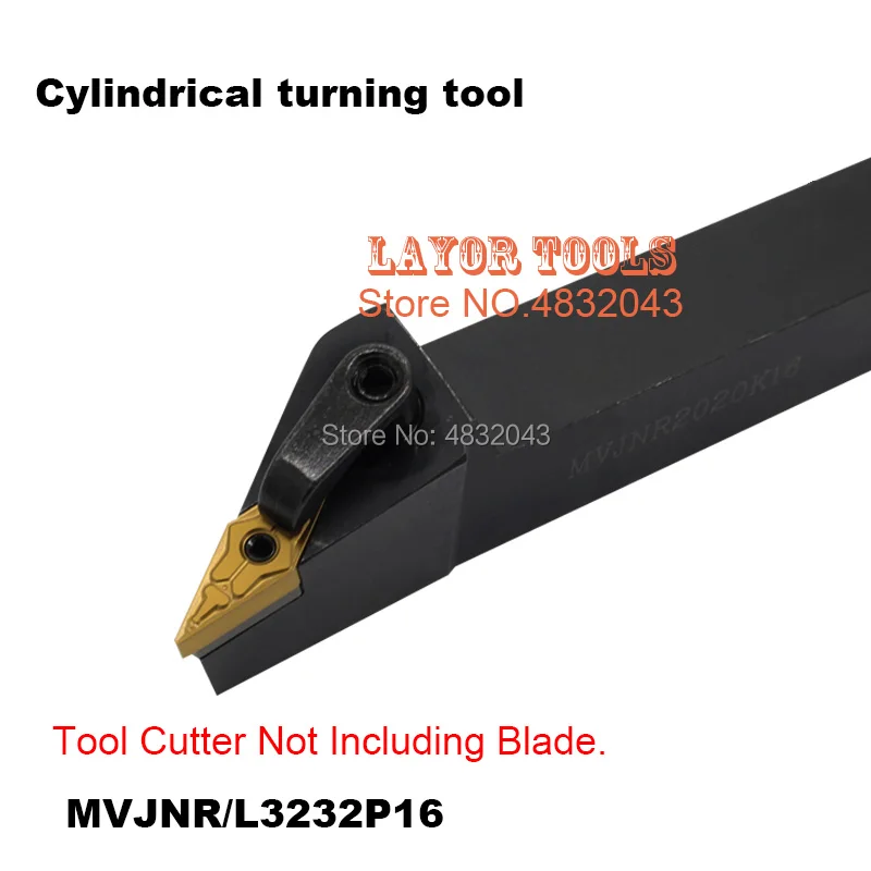 

MVJNR3232P16,Metal Lathe Cutting Tools,CNC Turning Tool,Lathe Machine Tools, External Turning Tool Type MVJNR/L 32*32*170mm