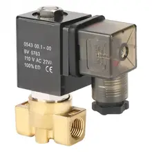 Новинка; Лидер продаж G1/4 2-полосная ходовые непосредственные действующие обычно электромагнитный клапан электрический магнитный клапан 0-1. 0mpa 110v