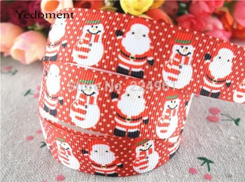 

New arrival 7/8" (22mm) christmas printed grosgrain ribbon Santa Claus ribbon hair accessories 10 yards