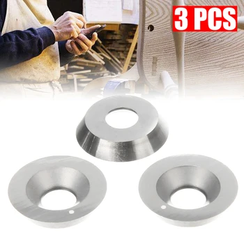 

1 Set 3pcs Round Carbide Inserts 30 Degree 16*3mm Blades High Strength Woodworking Accessories for CNC Lathe Turning Tool