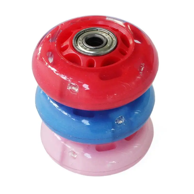 الأزرق الوردي الأحمر عجلات الأسطوانة حذاء تزلج بعجلات أحذية 70mm 64mm مع التزلج تحمل ل سباق التعرج عجلة من البوليوثيرين