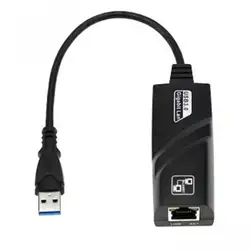 Черный USB 3,0 Gigabit Ethernet RJ45 LAN (10/100/1000) Мбит/с сетевой адаптер для ПК K аксессуар для лэптопа