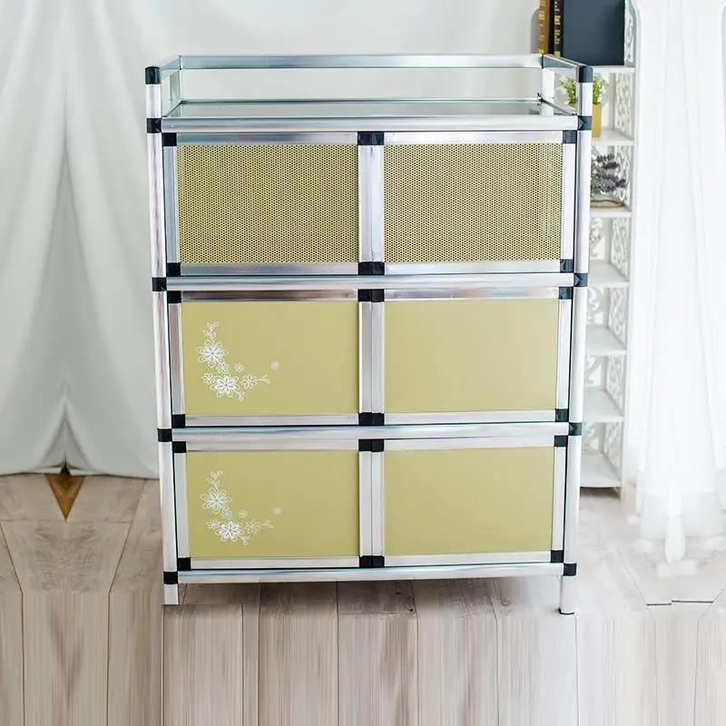 دي جانتار Aparadores Dolap Kaplama الصين سبائك الألومنيوم مجلس الوزراء موبل بوفيه دولاب Mueble Cocina أثاث المطبخ دولاب