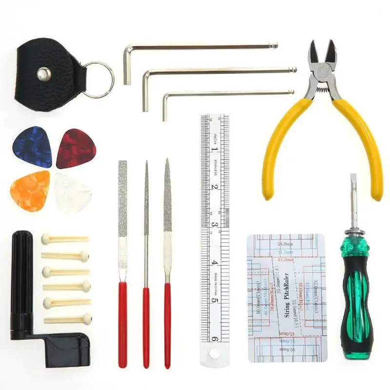 Instrument Maintenance guitar Repair tools Cleaning Tech Tool Kit for Guitar Bass Parts Guitar Repairing Tool Kit Accessories 4 Instrument Maintenance guitar Repair tools Cleaning Tech Tool Kit for Guitar Bass Parts Guitar Repairing Tool Kit Accessories 4