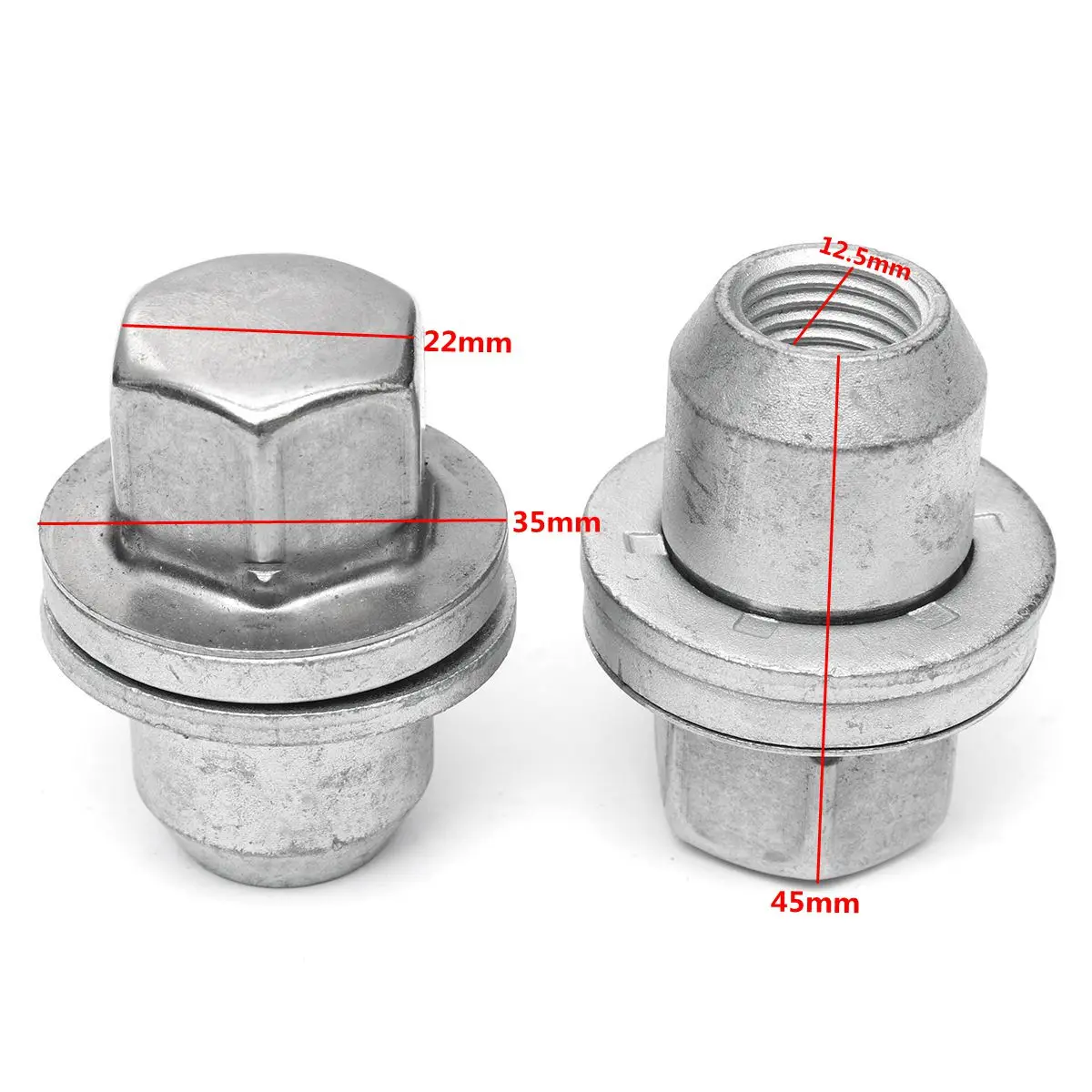 5/10/20PCS Stainless Steel Wheel Nut Cap RRD500290 For Land Rover Discovery 3 4 Range Rover L322 Sport 2004 - 2008 2009