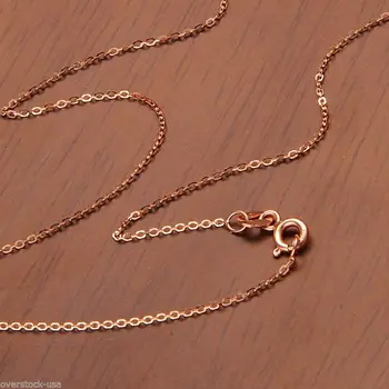 

J.Lee 17.5inch 18K Rose Gold Necklace O link Chain Necklace / Au750