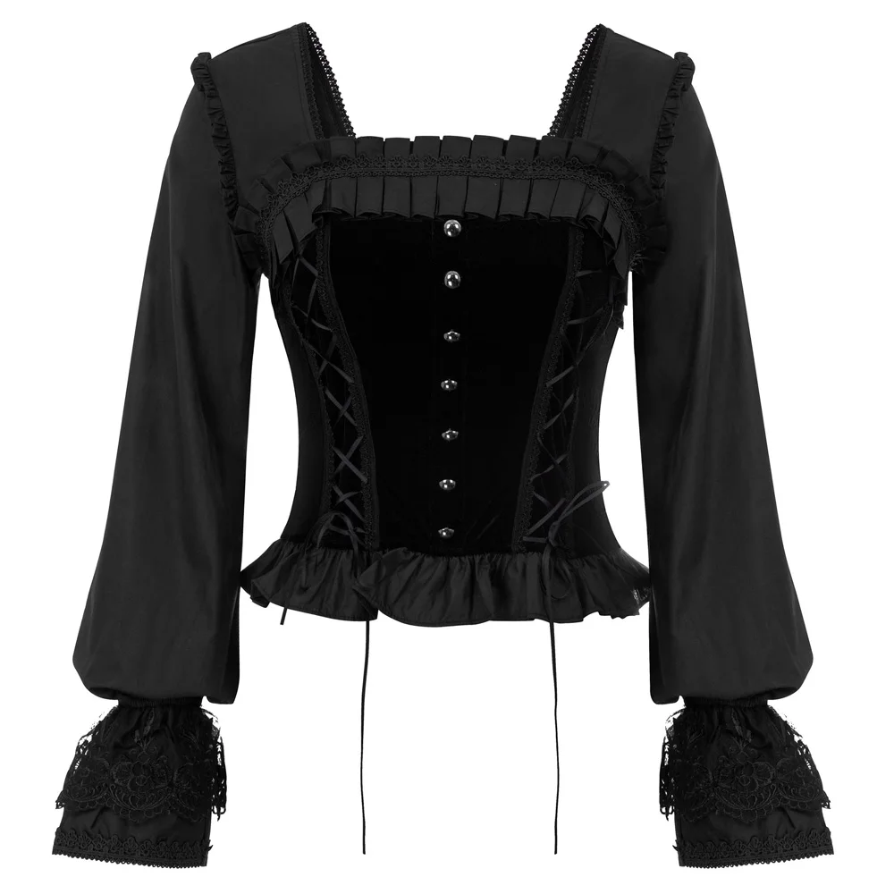gothic long sleeve tops