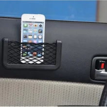 200 шт. горячий автомобильный сетчатый мешок автомобильный Органайзер сетки 15X8 см Автомобильные карманы с клейким козырьком автомобильный мешок для хранения инструментов телефон