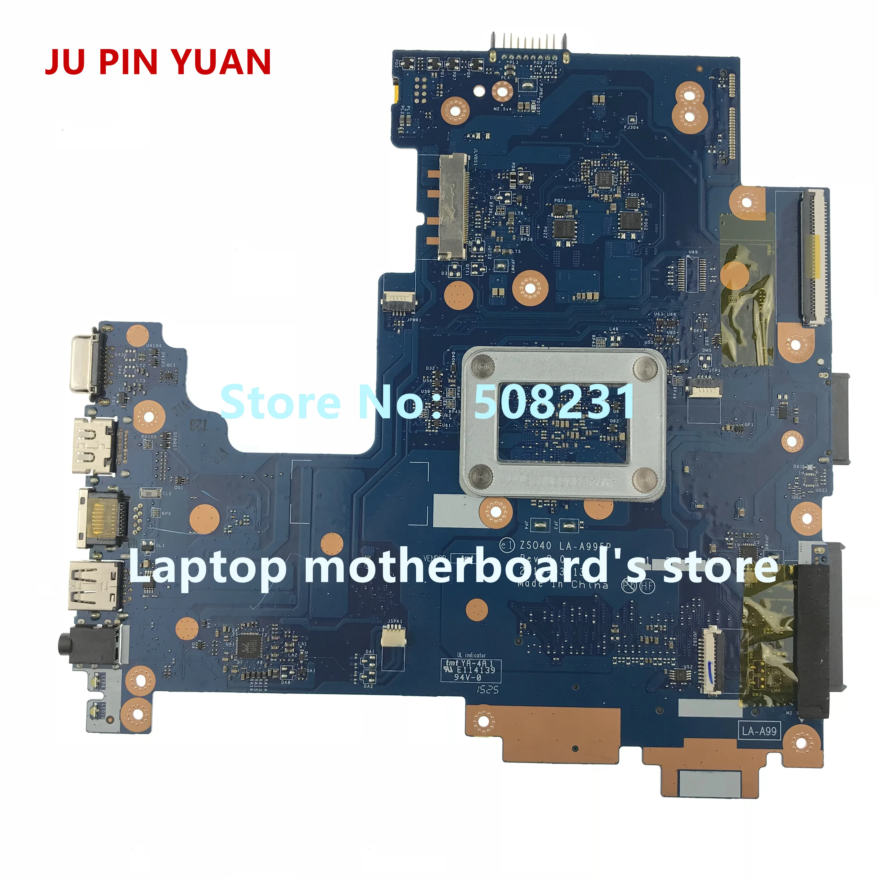 Ju pin yuan 788004 001 501 Материнская плата для HP 14 R 240 G3 ноутбук ПК ZSO40 LA A995P материнская