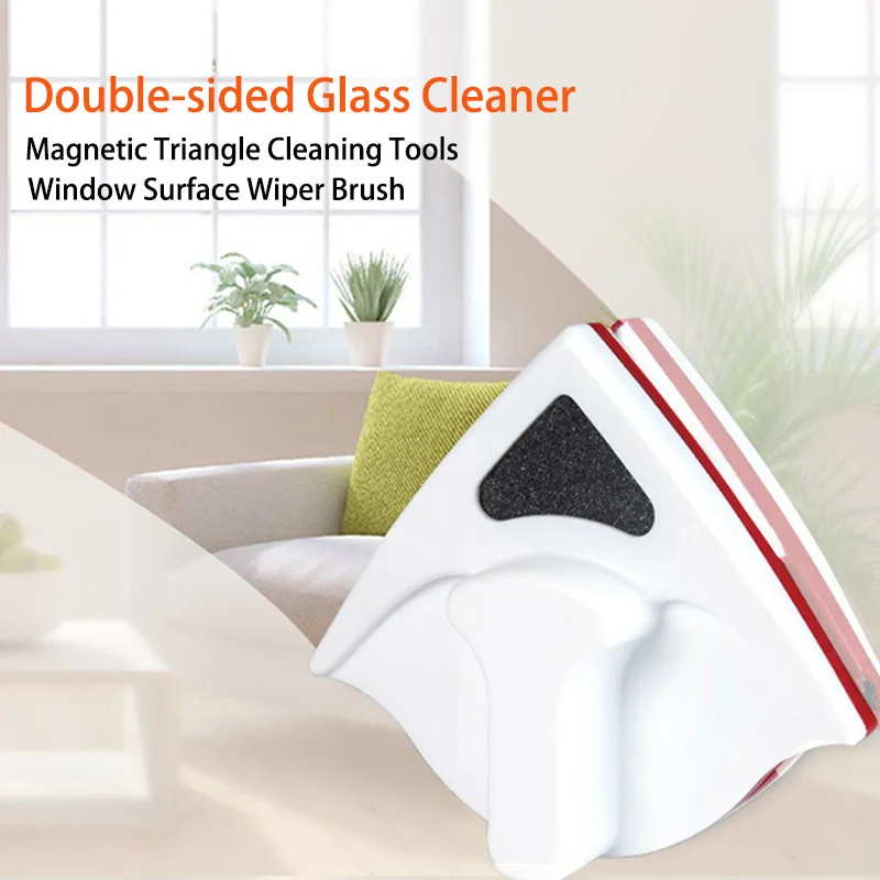 Handheld Double Side Magnetic Window Glass Cleaning Brush For Washing Windows Cleaner Glass Surface Brush For Bathroom Kitchen