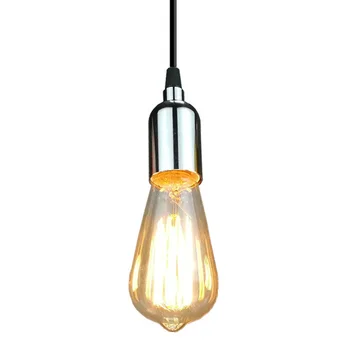 

E27 Iron Modern Style Chandelier Like Bulb Hang Pendant Lamp Holder Light Socket