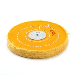 4 дюйма желтый хлопок полировки буффы желтый полировальный круг абразивный шлифовальный круг