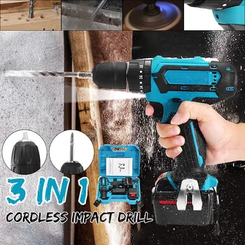 

1500amh 21V Cordless Electric Wrench Impact Socket Wrench Li Battery Hand Drill Hammer Installation Power Tools