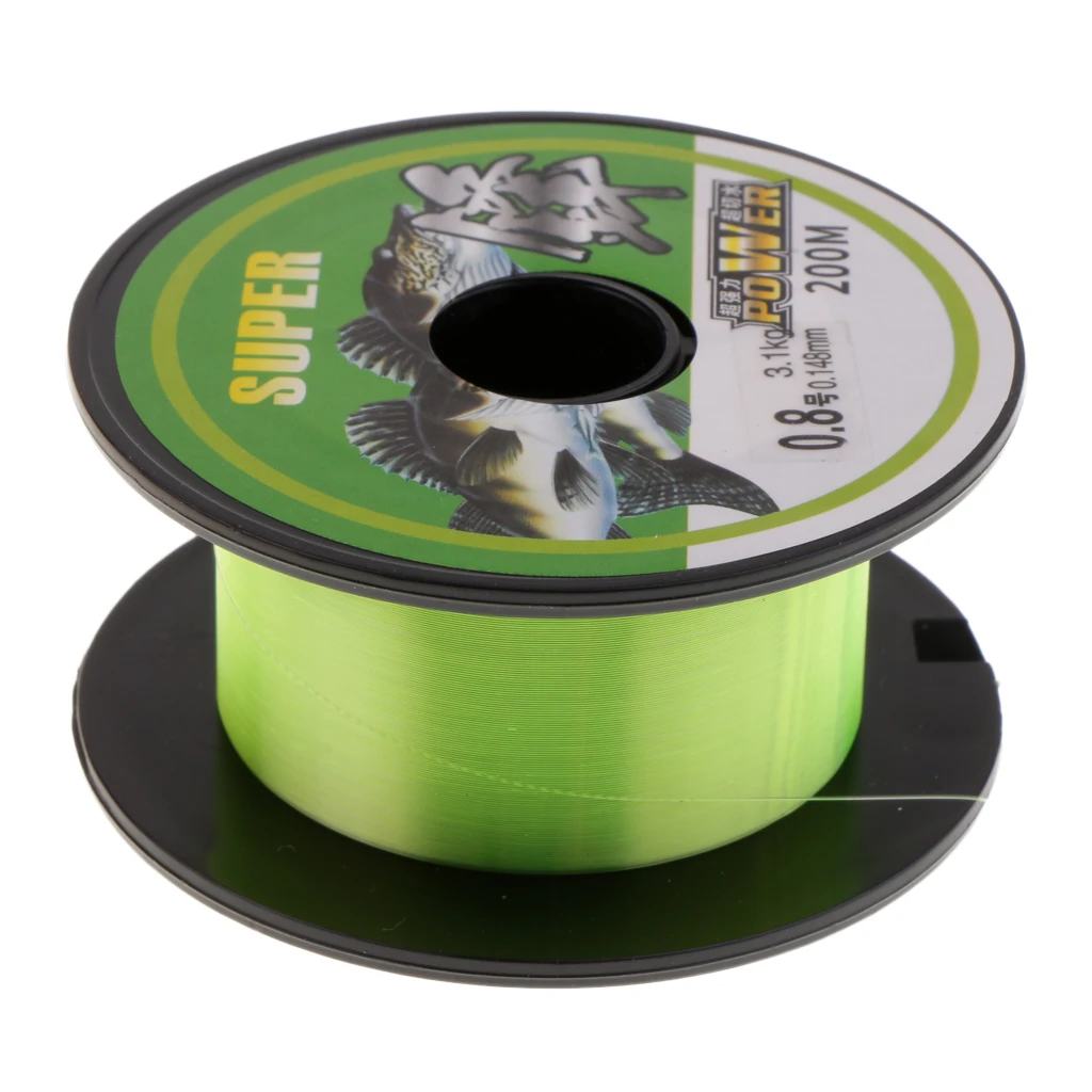 

High Impact Nylon Mono Fishing Line 200m Super Strong Monofilament Cast Line Carp Line 5 Sizes Monofilament Line