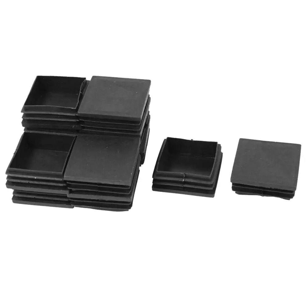 

WSFS Hot 50mm x 50mm Plastic Square End Blind Plugs Cap Pipe Inserts 12pcs