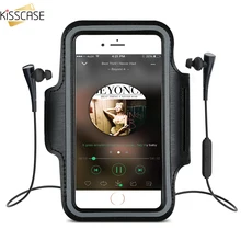 KISSCASE водонепроницаемый спортивный нарукавник для iPhone 6 сумка для бега и тренировок чехол для Apple iPhone 6 6s 4,7 ''практичный телефон с держателем для ключей
