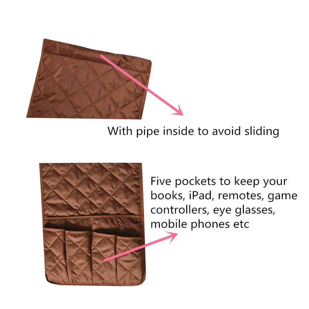 تعزيز! 5 جيوب التحكم عن بعد حامل ، مجلة رف ، الفضاء التوقف المنظم ، كاسية أريكة ، الأريكة ، كرسي مسند ذراع