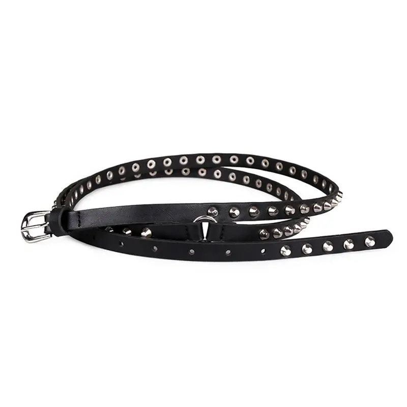 

2019 New Arrival Woman Belt Ladies Vintage Buckle Leisure Leather Belt Trouser Accessories Women Punk Belts PU Leather Black