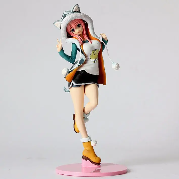 23 см тигровой расцветки FURYU SONICO Super Sonic зубная щётка джинсы аниме Фигурное бикини