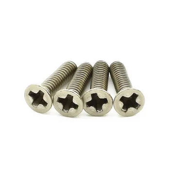 

M1.2 M1.4 M1.6 M2 M2.5 Flat Head Titanium Bolts Countersunk Ti Cross Drive Titanium Screws Machine screw Ti Fastener DIN965