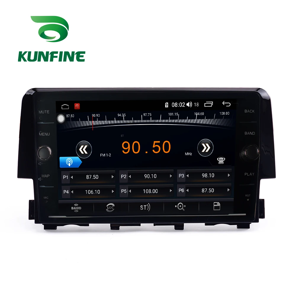 Perfect Octa Core 4GB RAM 64GB ROM Android 8.1 Car DVD GPS Player Deckless Car Stereo For Honda Civic 2016 Radio Headunit Device 4