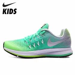 Nike Детская обувь весна новый шаблон Досуг время выполнения обуви мальчик и девочка Мода кроссовки #834317-301