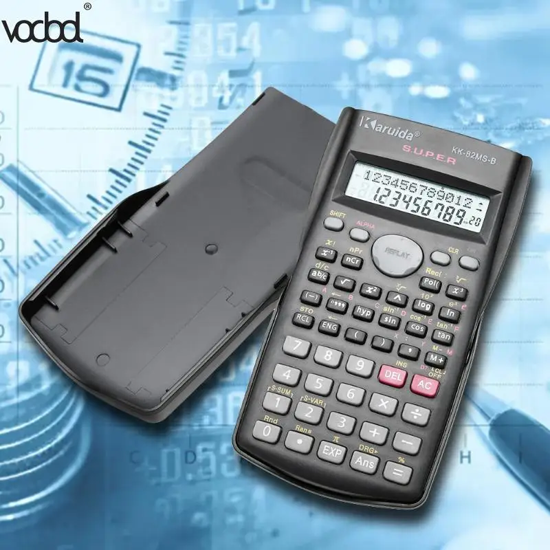 يده الطالب آلة حاسبة علمية 2 خط عرض 82MS-A المحمولة متعددة الوظائف حاسبة ل تدريس الرياضيات أداة