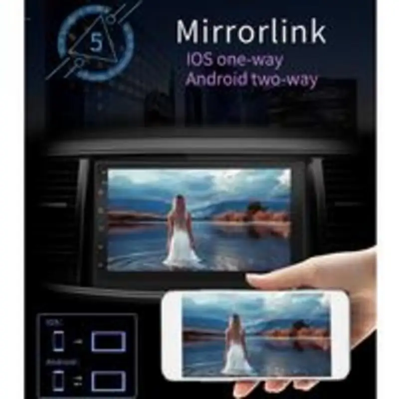 Autoecho плеер для Android 8 1 16 Гб памяти 7 дюймовая Кнопка сенсорного экрана HD