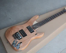 High quality Natural Wood Color Electric Guitar with Mahogany Body,Rosewood Fretboard,Maple Neck,Abalone Fret Inlay High quality Natural Wood Color Electric Guitar with Mahogany Body,Rosewood Fretboard,Maple Neck,Abalone Fret Inlay