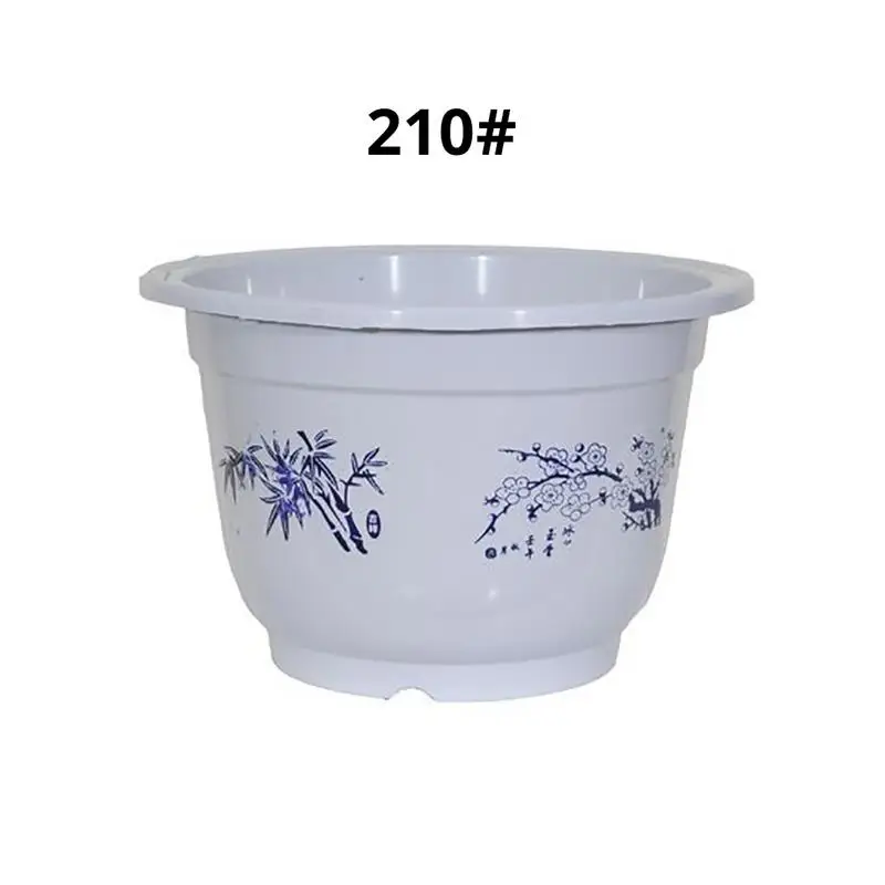 

Chinese style simulation blue and white porcelain plastic flower pot