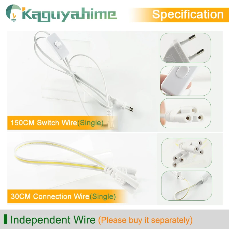 Kaguyahime 30 см 60 интегрированный T8 T5 светодиодный трубка 6W 10W 220V Люминесцентная