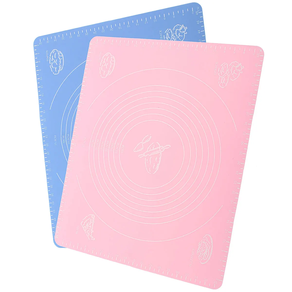 

50x40cm Baking Tools Food High Temperature Resistant Silicone Pad Chopping Board Pad Home Kitchen