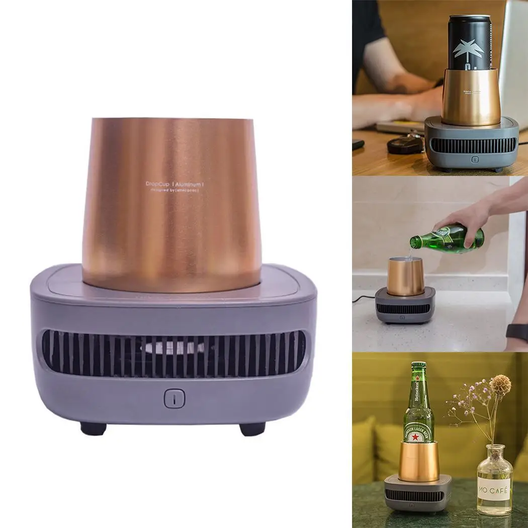

Cup Cooler Device Portable Practical Fast Cooling Cup Cooler DC12V 3A Device Office, Home Refrigeration Gold 51-100ml 36W Cup