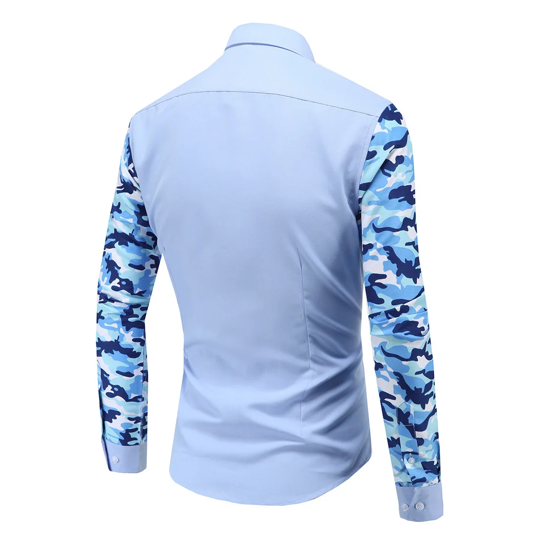 Хлопковая мужская рубашка Повседневная в стиле пэчворк Camisa Masculina|Повседневные