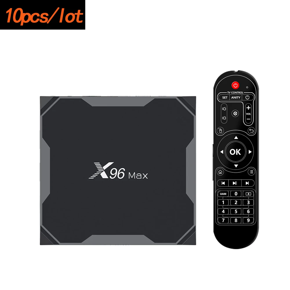 10 шт./партия X96 Max Smart tv Box Android 9 0 DDR4 4 ГБ 32 2 4G/5G Dual Wifi S905X2 Четырехъядерный 4K BT
