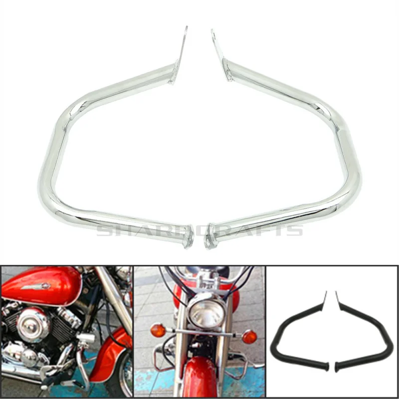 Защитный бампер для мотоцикла Бампер безопасности Yamaha Dragstar DS400 650 V star 400 Classic Custom