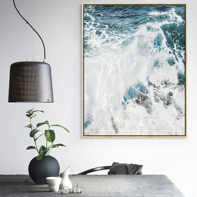 Ocean Wave Landscapes Canvas Painting Seascape Nordic Posters and Prints Home Decoration Living Room Wall Art Pictures Unframed