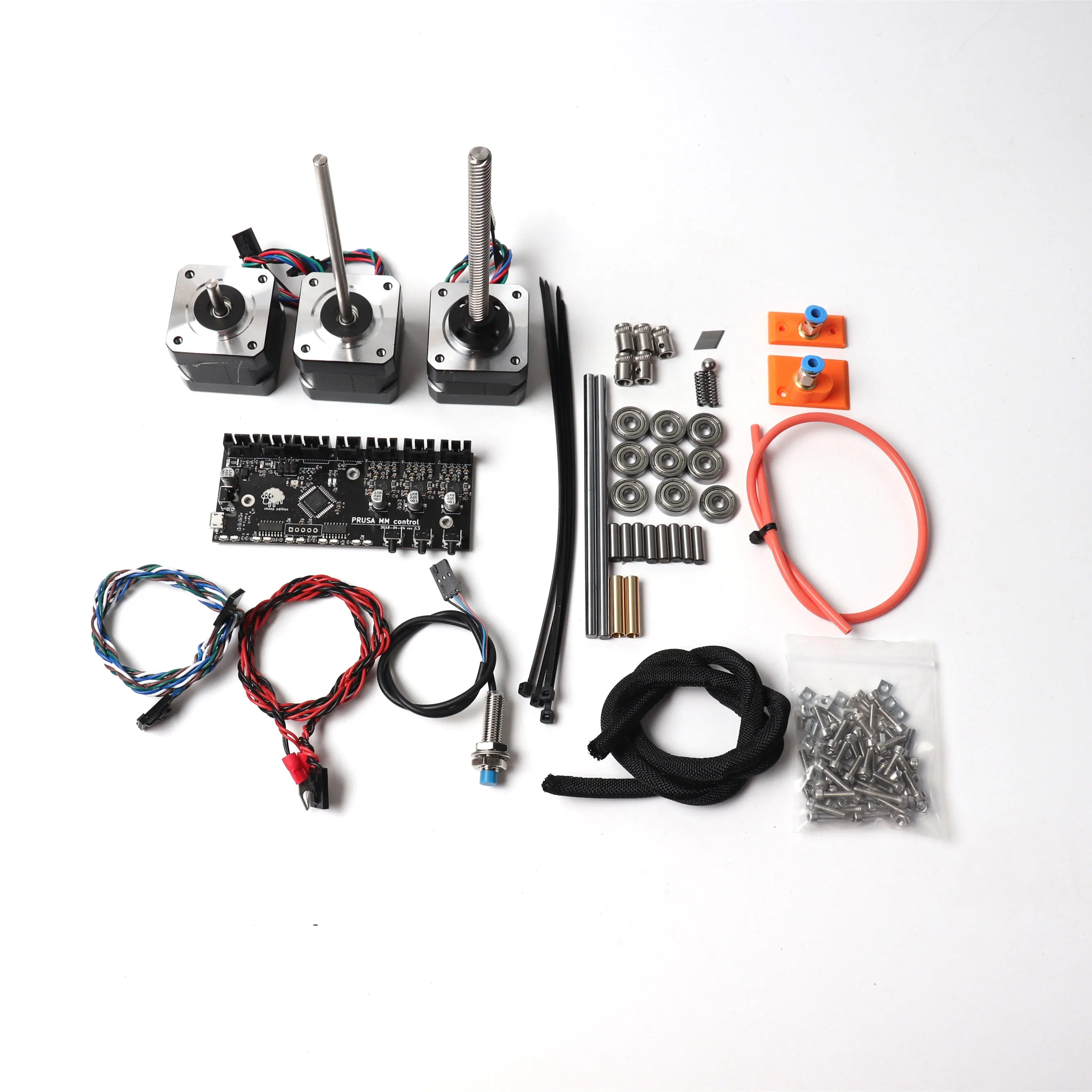 

Prusa i3 MK2.5/MK3 MMU V2 kit Multi Material, control board, motors kit,FINDA probe,power and signal cables,smooth rods