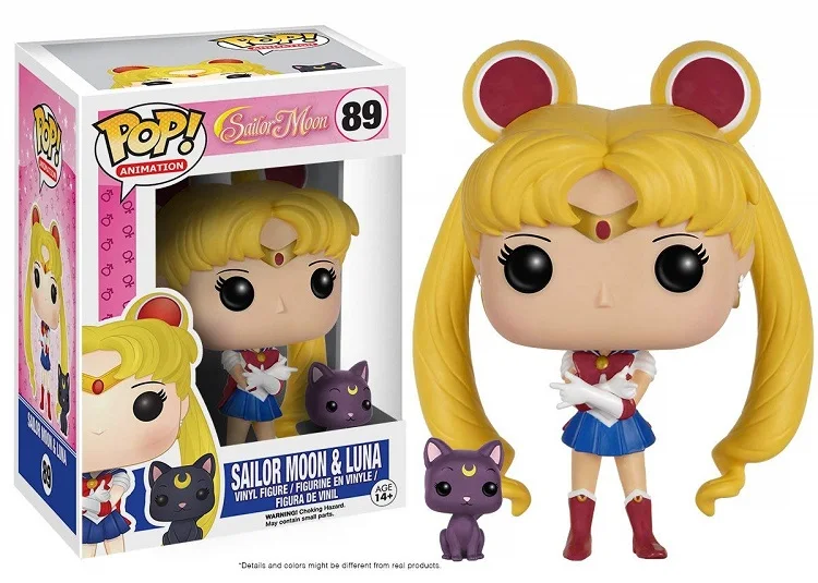 Funko pop Sailor Moon & Luna / CHIBI MOON SAILOR PLUTO NEPTUNE/ URANUS PVC фигурка Коллекционная модель