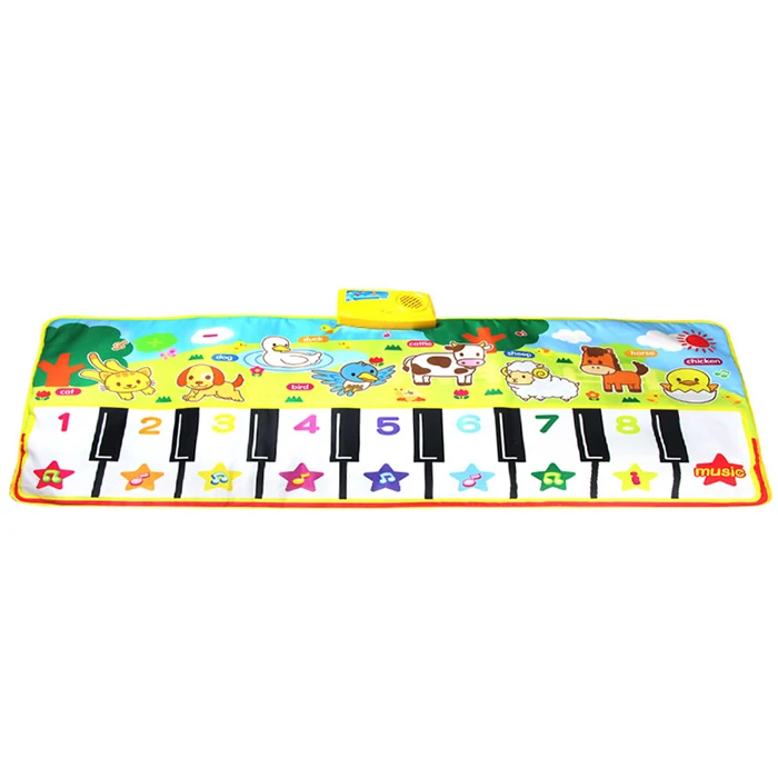 

Multifunctional Cartoon Baby Musical Animal Calling Piano Play Mat Children Learning Play Mat Educational Electronic Play Mats