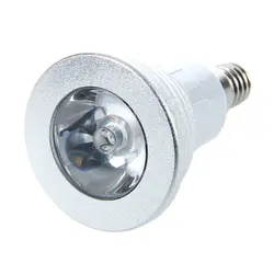 16 цветов Светодиодная лампа E14 3 Вт Rgb свет яркий энергосберегающий с пультом дистанционного управления