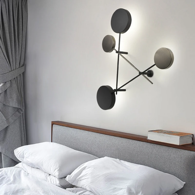 

Nordic Light Novelty Led Wall Lamp Home Lighting Restaurant Fixtures Living Room Wall Sconces Iron Bedroom Wall Lights Luminaire